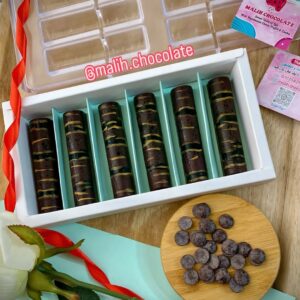 شکلات بار دوبی با پوسته تلخ