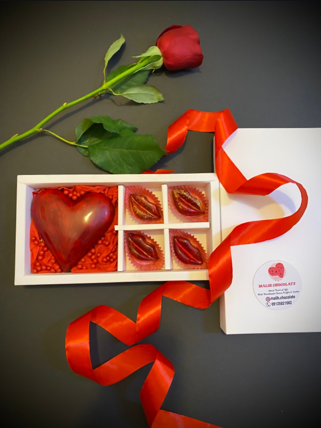 باکس شکلات قلبی تبلتی ولنتاین - تصویر 4